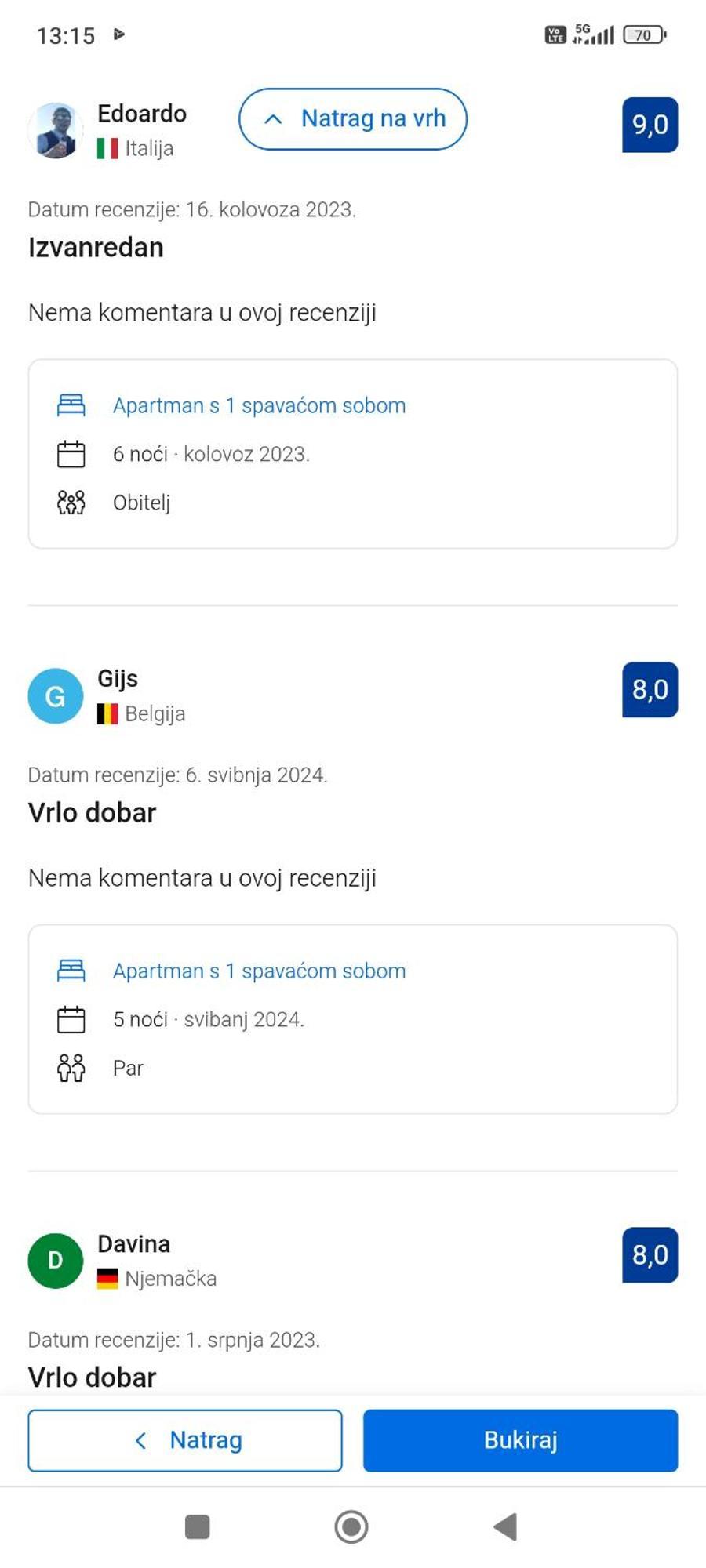 Olga Apartament *